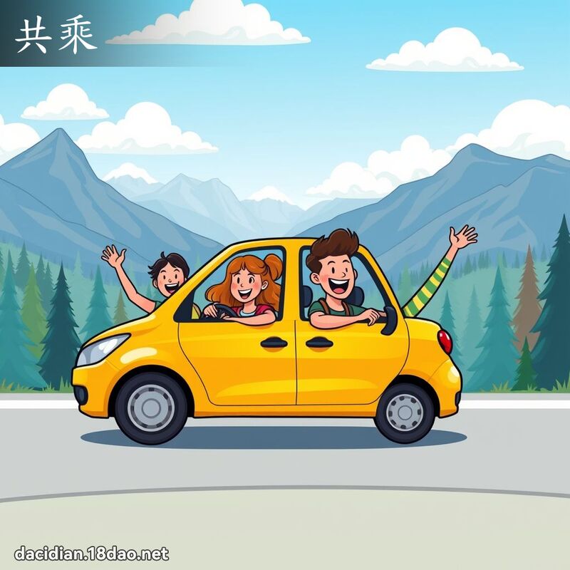 共乘 - 國語大辭典配圖
