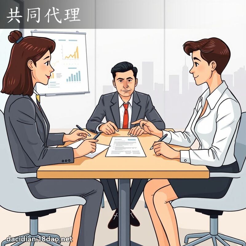 共同代理 - 国语大辞典配图