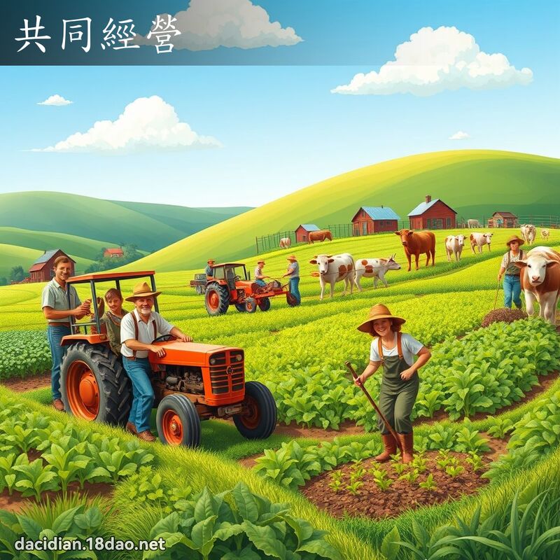 共同经营 - 国语大辞典配图