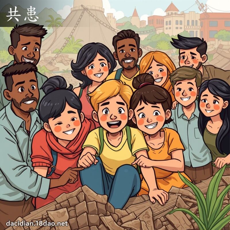 共患 - 国语大辞典配图