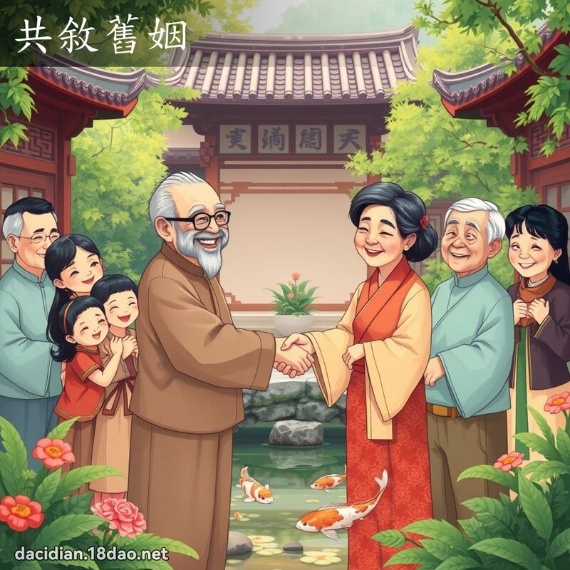 共敘旧姻 - 国语大辞典配图