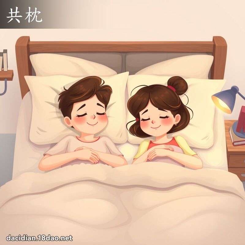 共枕 - 国语大辞典配图