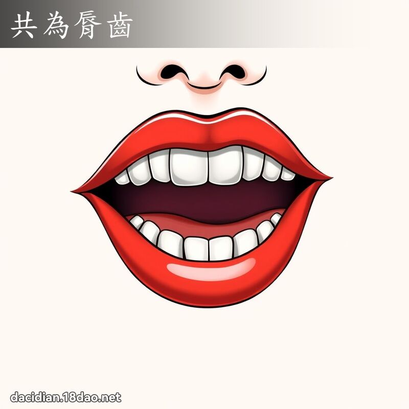 共為脣齒 - 國語大辭典配圖