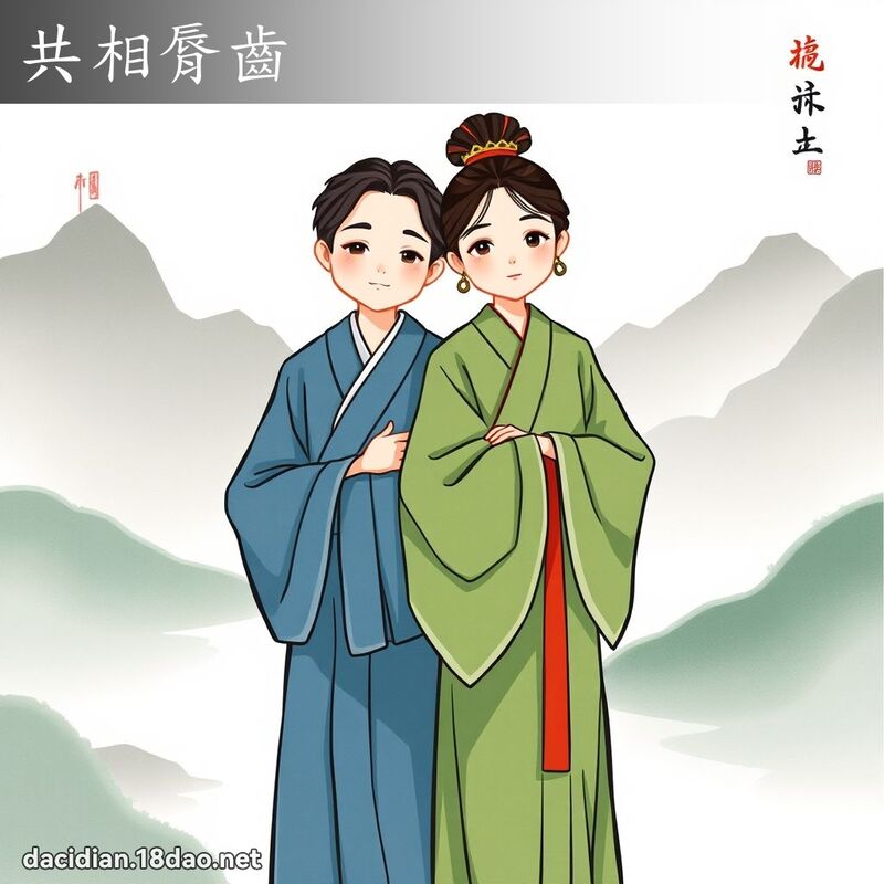 共相脣齒 - 國語大辭典配圖