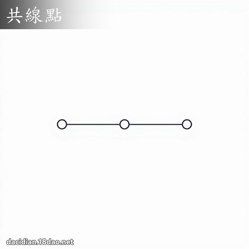 共線點 - 國語大辭典配圖