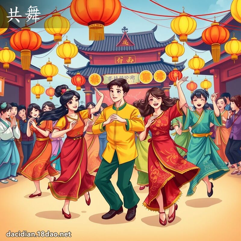共舞 - 國語大辭典配圖
