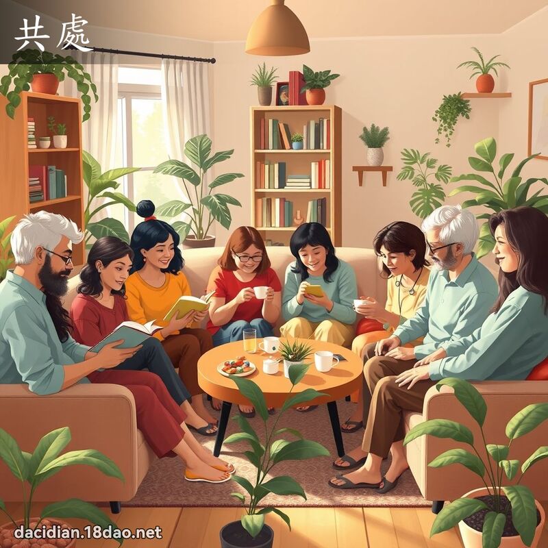 共處 - 國語大辭典配圖