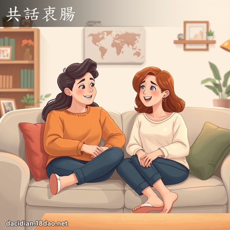共話衷腸 - 國語大辭典配圖
