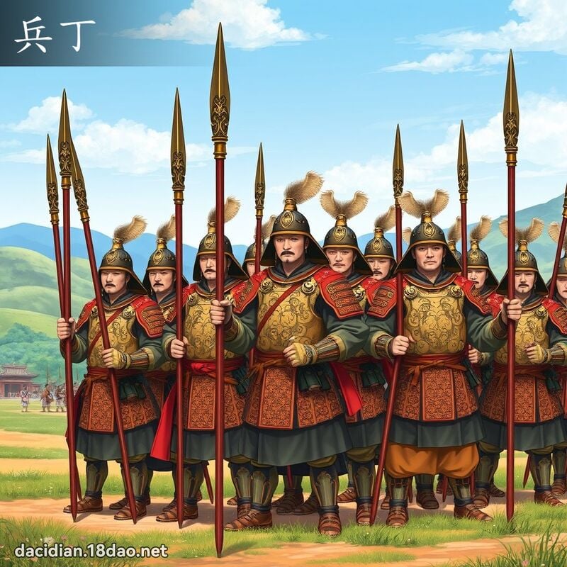兵丁 - 國語大辭典配圖