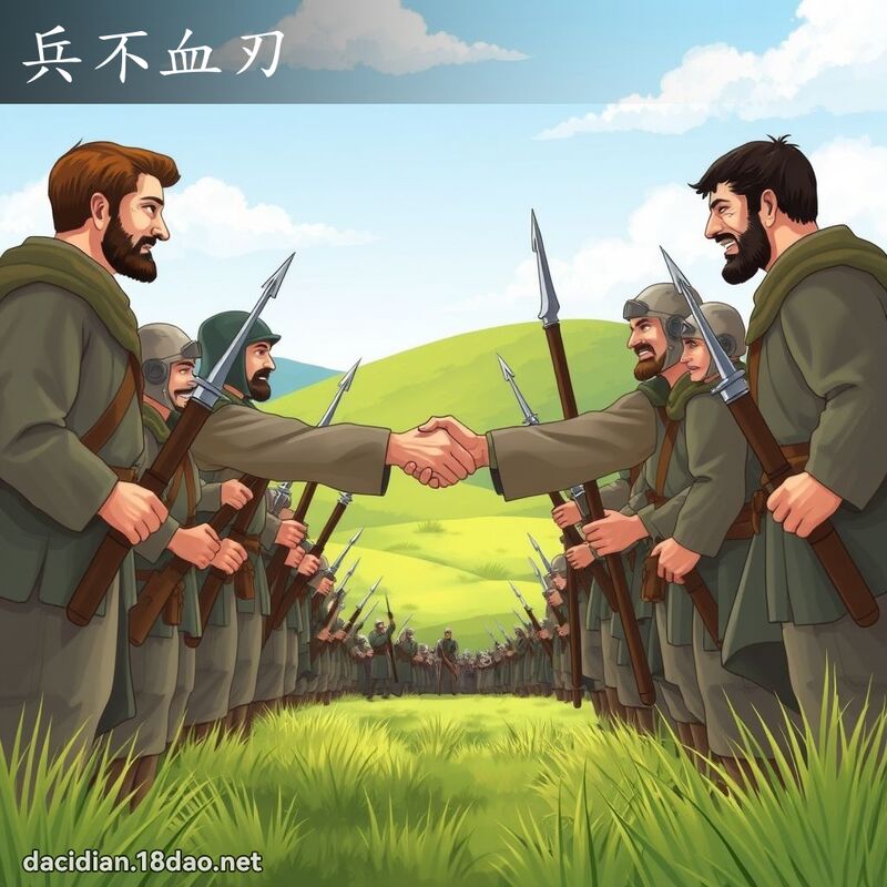 兵不血刃 - 国语大辞典配图