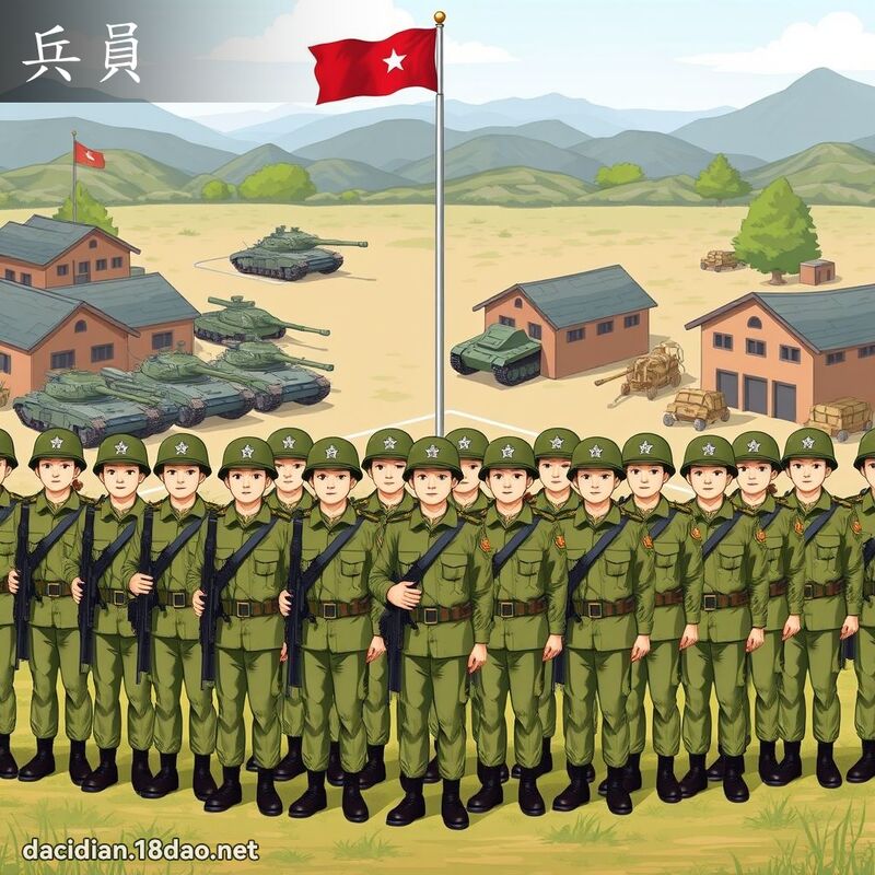兵員 - 國語大辭典配圖