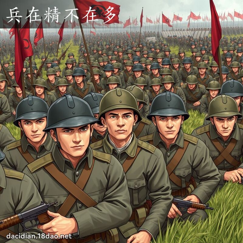 兵在精不在多 - 国语大辞典配图