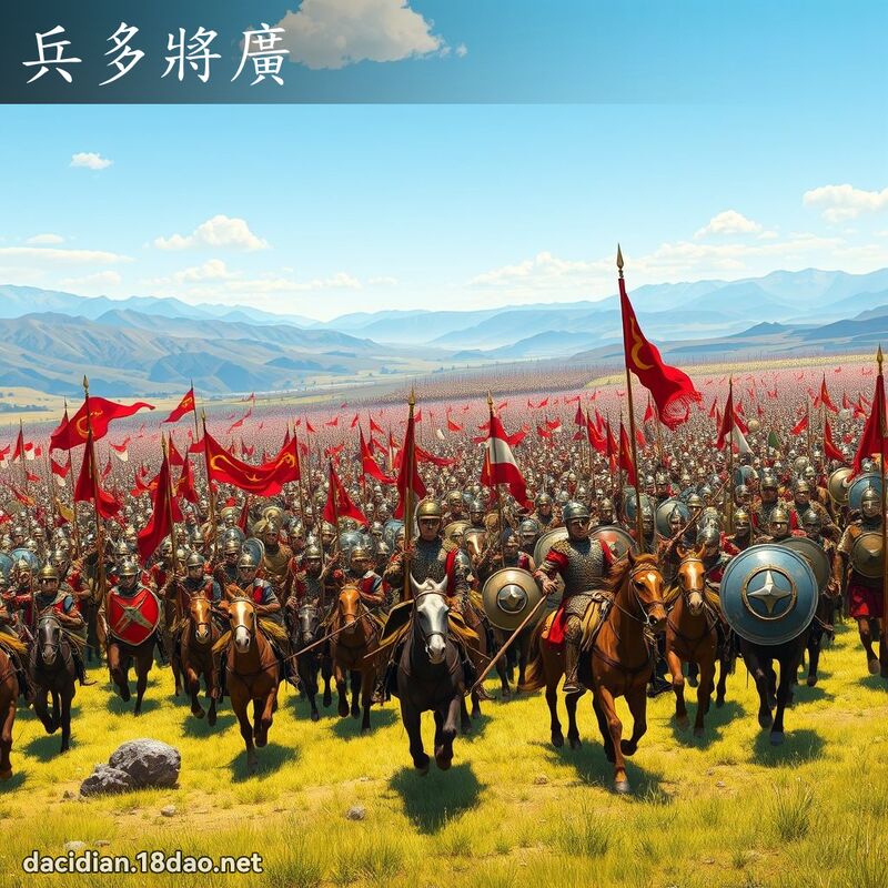 兵多將广 - 国语大辞典配图