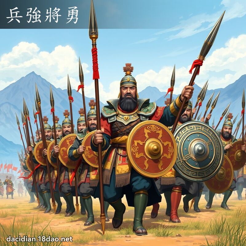 兵強將勇 - 國語大辭典配圖