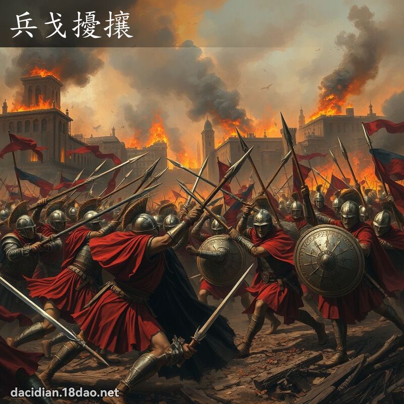 兵戈擾攘 - 國語大辭典配圖