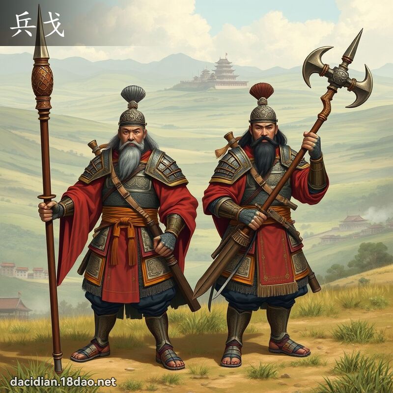 兵戈 - 國語大辭典配圖