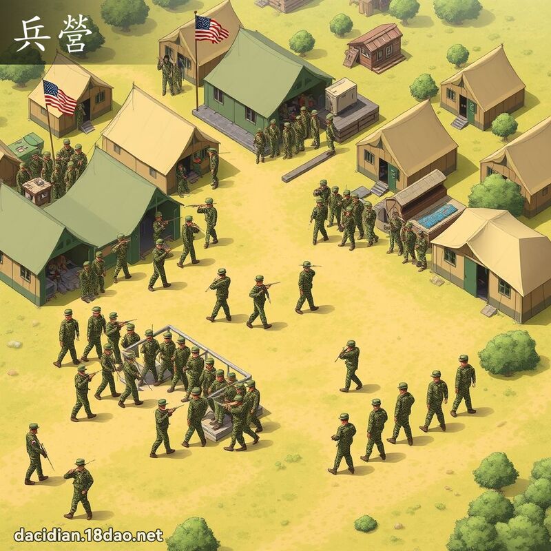 兵營 - 國語大辭典配圖