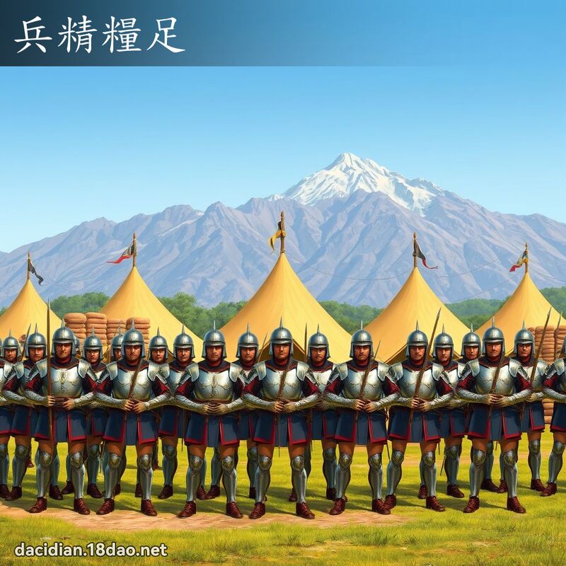 兵精糧足 - 國語大辭典配圖