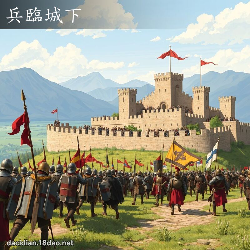 兵临城下 - 国语大辞典配图