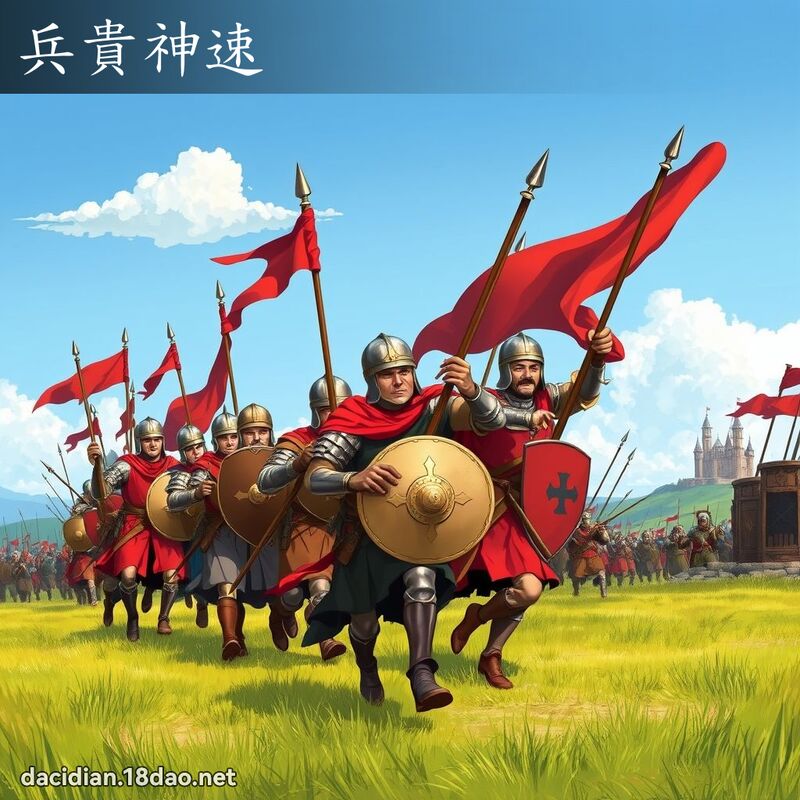 兵贵神速 - 国语大辞典配图