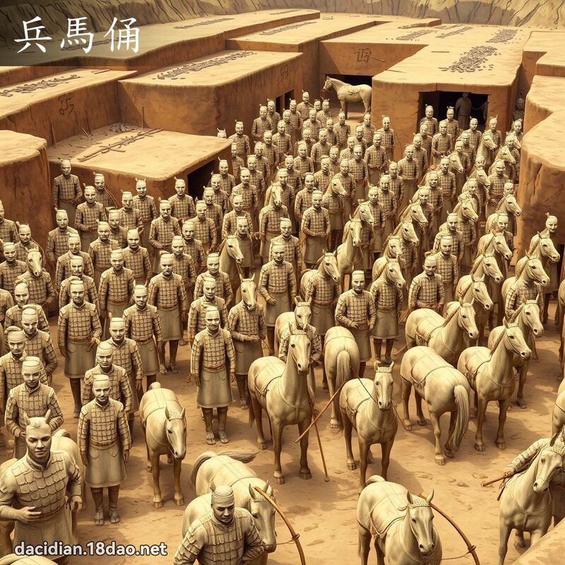 兵馬俑 - 國語大辭典配圖