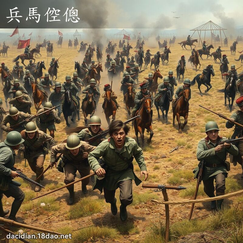 兵馬倥傯 - 國語大辭典配圖