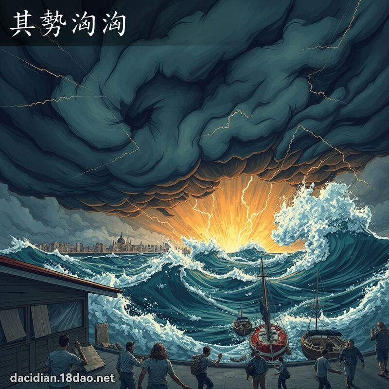 其勢洶洶 - 國語大辭典配圖