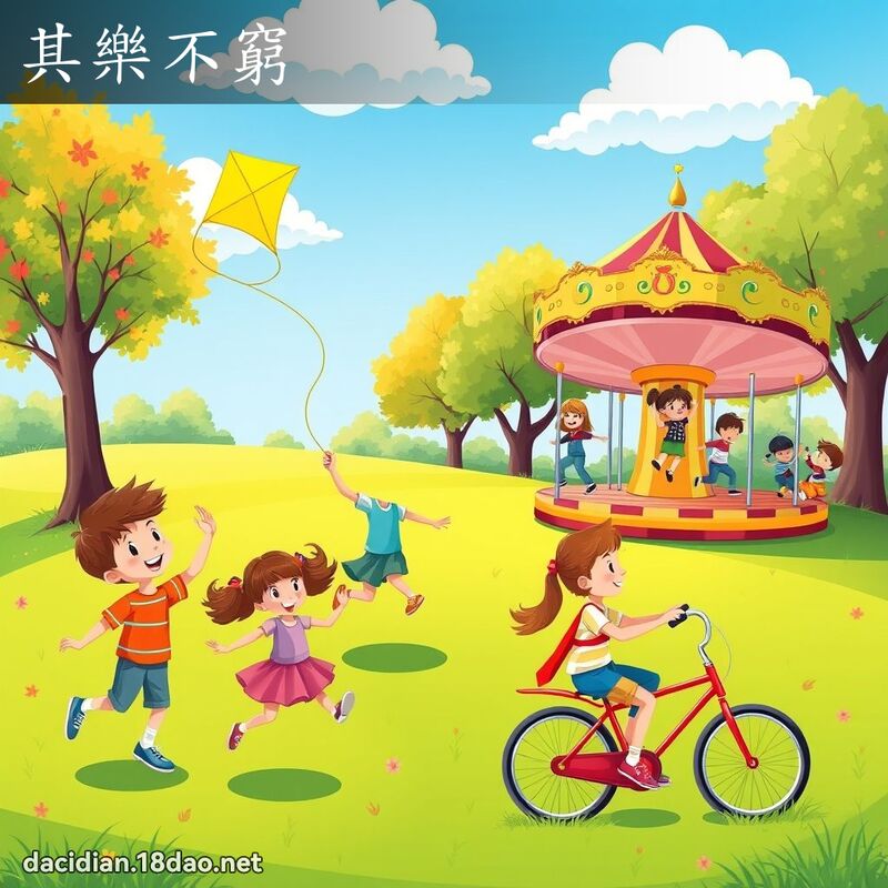 其樂不窮 - 國語大辭典配圖