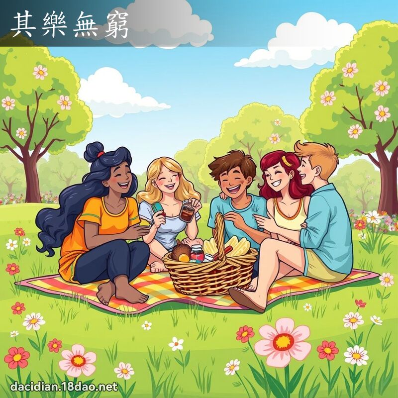 其乐无穷 - 国语大辞典配图