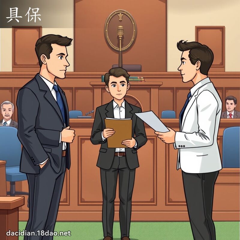 具保 - 國語大辭典配圖