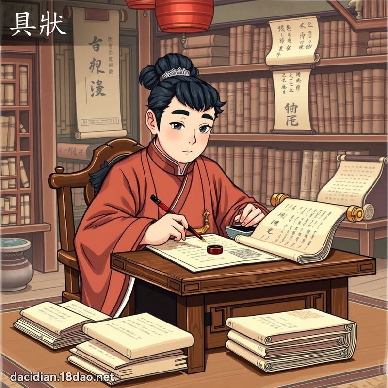 具状 - 国语大辞典配图