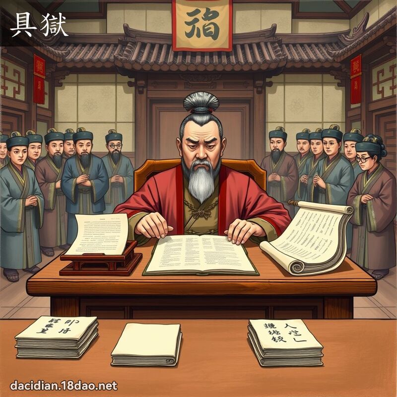 具狱 - 国语大辞典配图