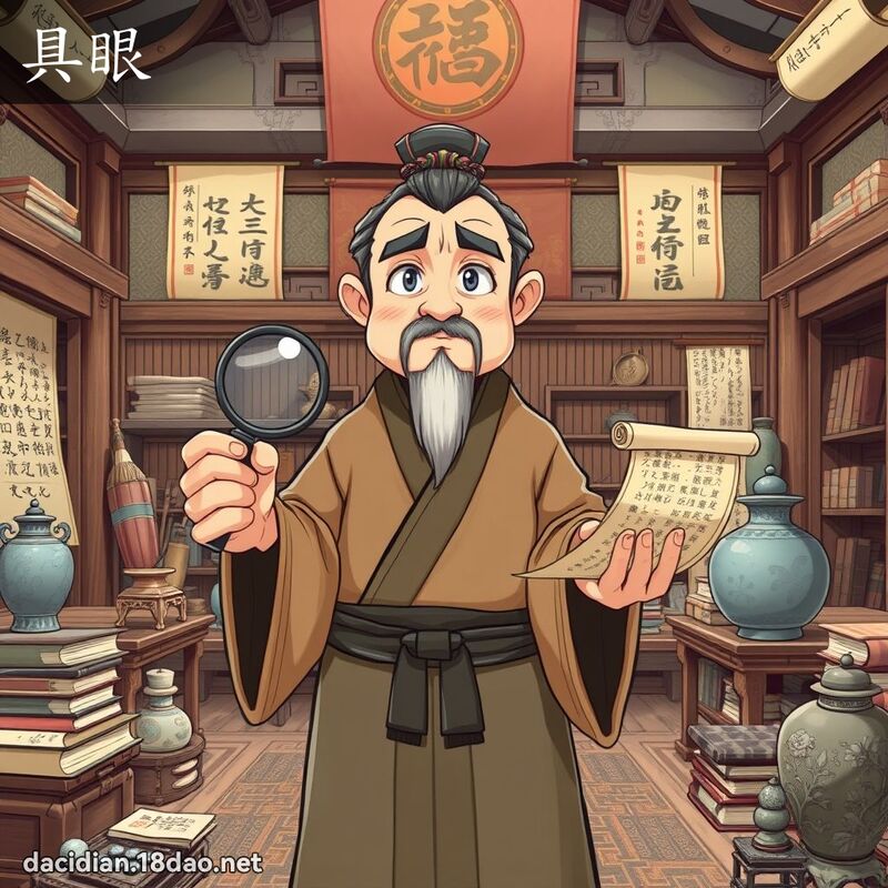 具眼 - 国语大辞典配图