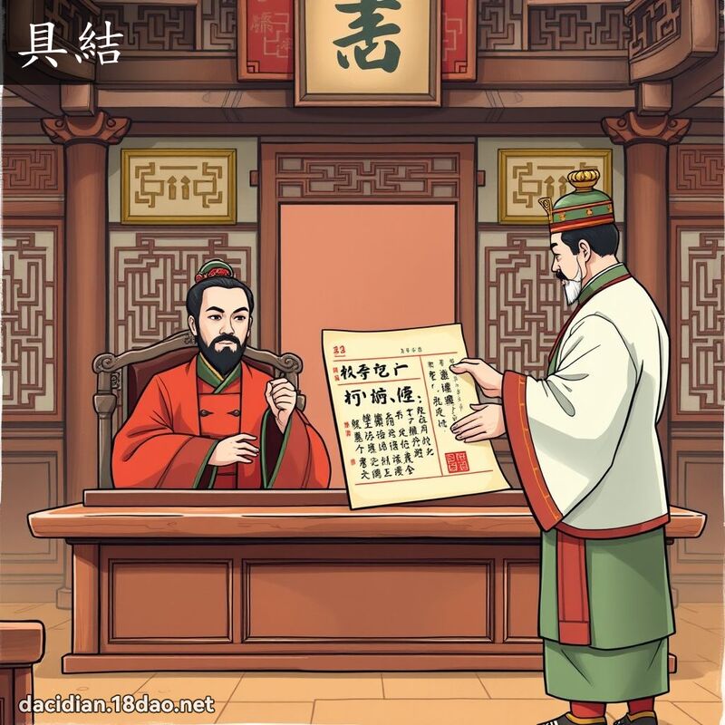 具结 - 国语大辞典配图