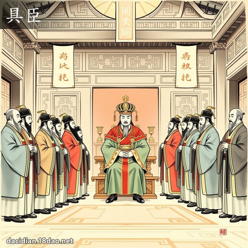 具臣 - 国语大辞典配图