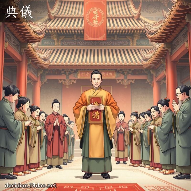 典仪 - 国语大辞典配图