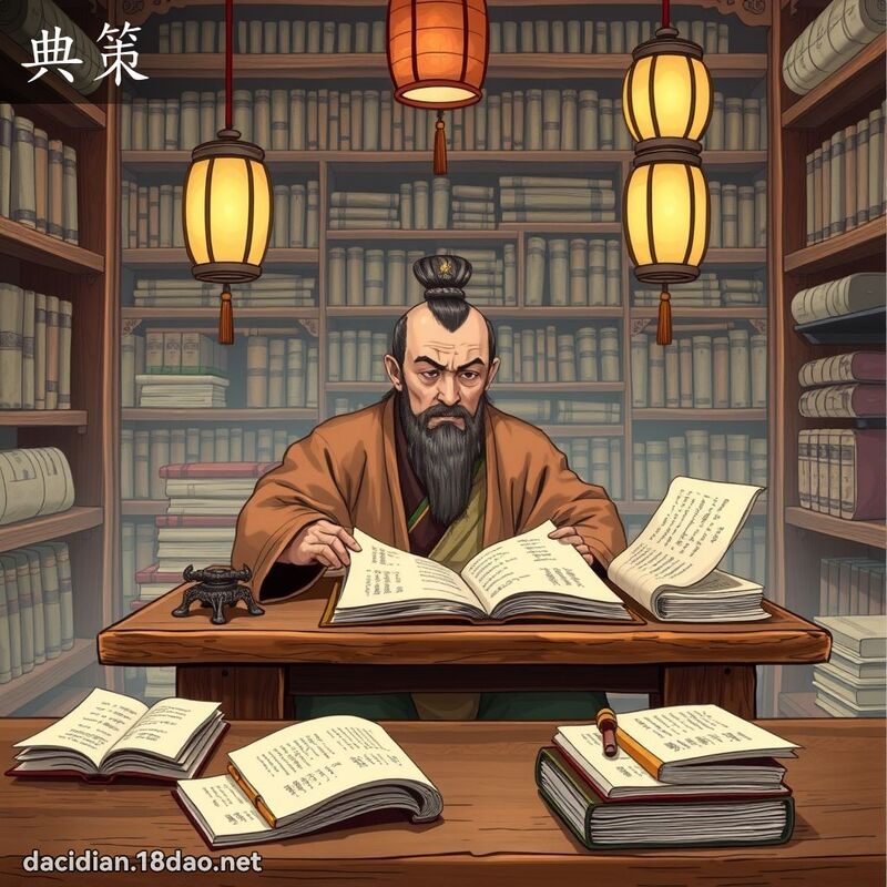 典策 - 國語大辭典配圖