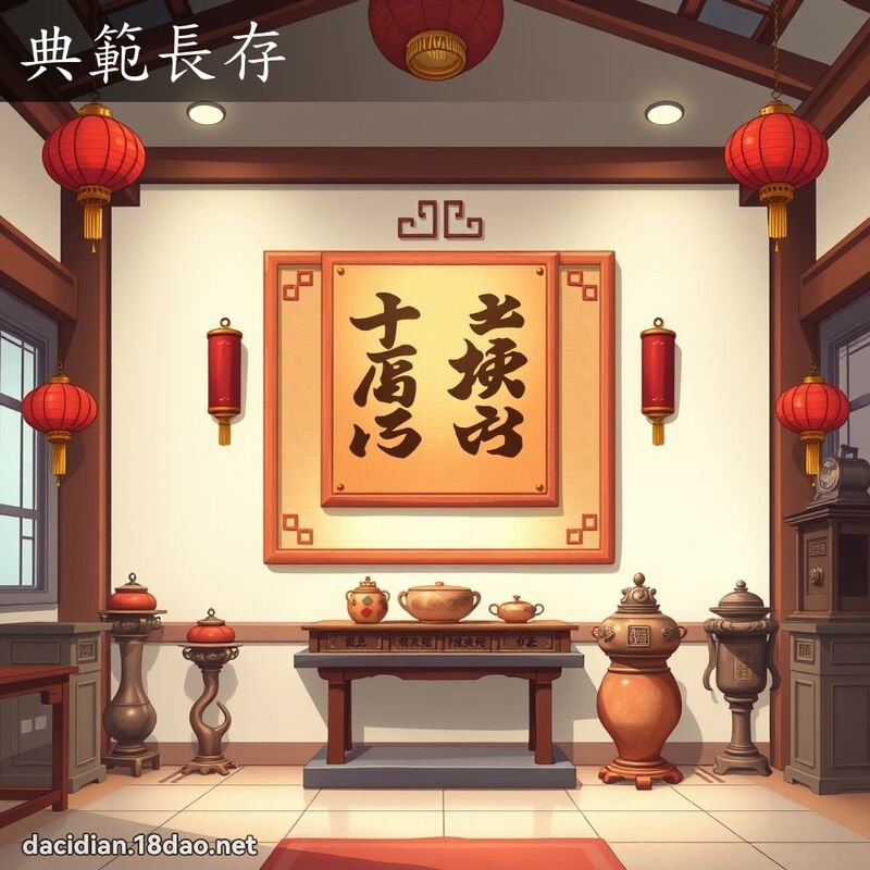 典範長存 - 國語大辭典配圖