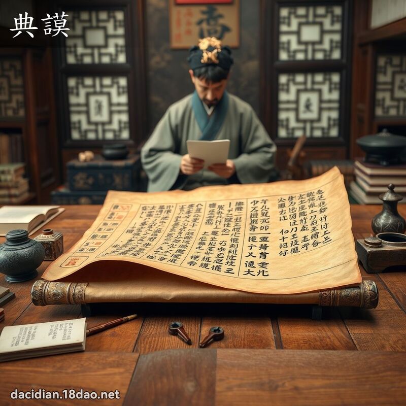 典謨 - 國語大辭典配圖