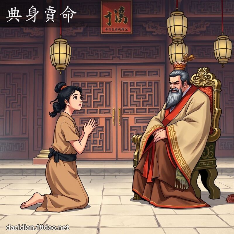 典身卖命 - 国语大辞典配图