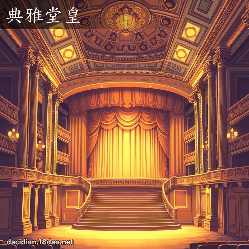 典雅堂皇 - 國語大辭典配圖