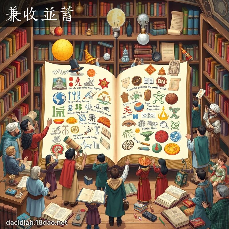 兼收並蓄 - 国语大辞典配图