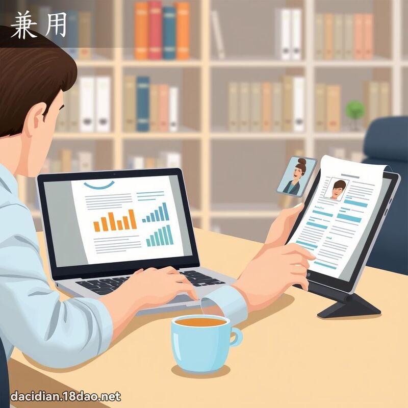 兼用 - 国语大辞典配图