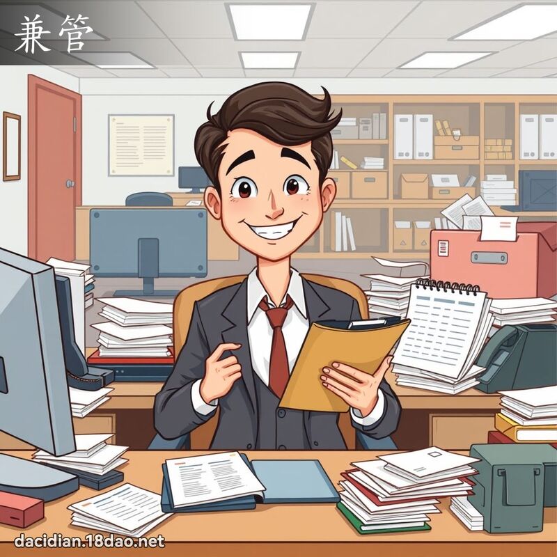兼管 - 國語大辭典配圖