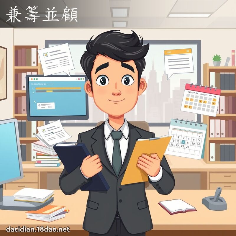 兼籌並顧 - 國語大辭典配圖