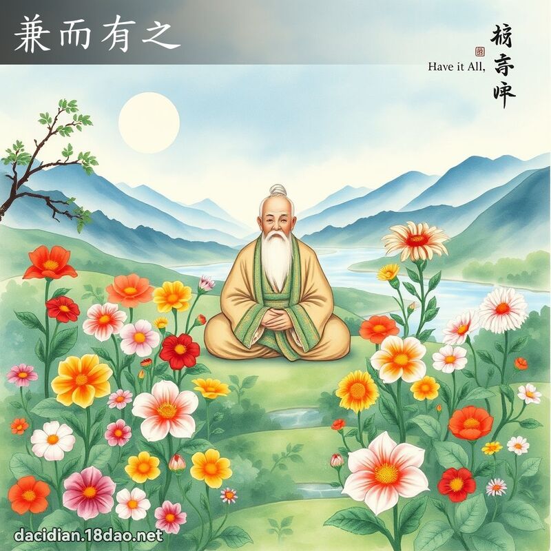 兼而有之 - 國語大辭典配圖