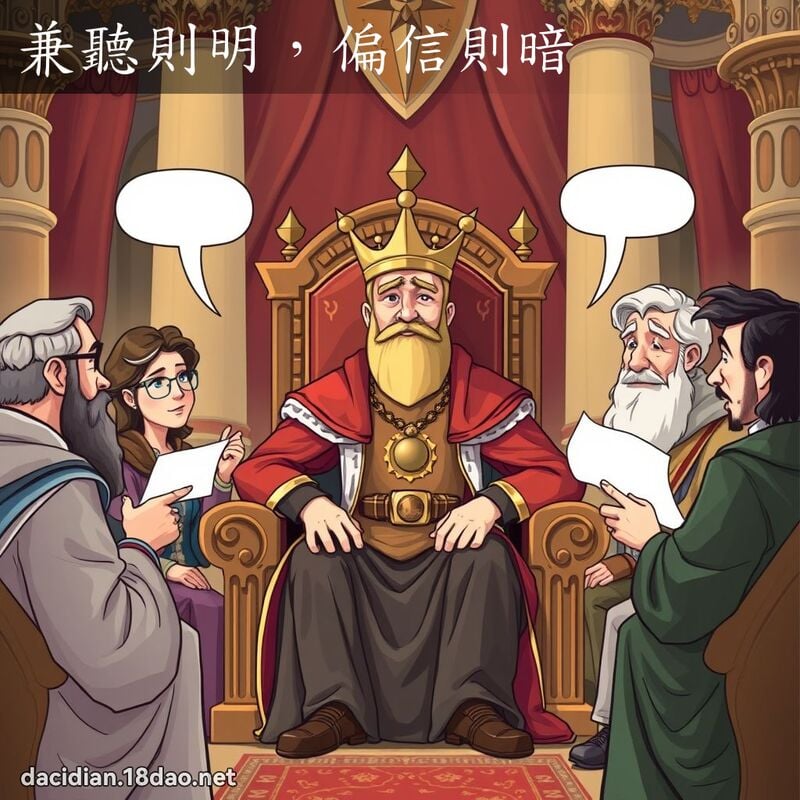 兼听则明，偏信则暗 - 国语大辞典配图