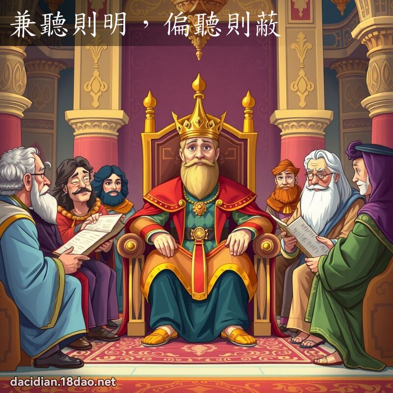 兼听则明，偏听则蔽 - 国语大辞典配图