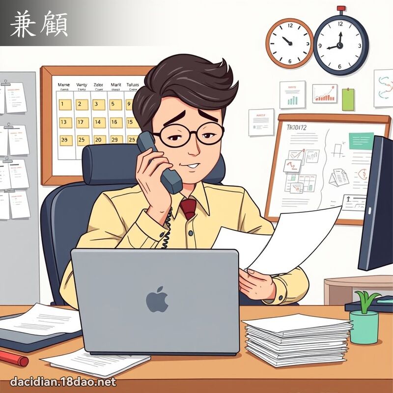 兼顾 - 国语大辞典配图