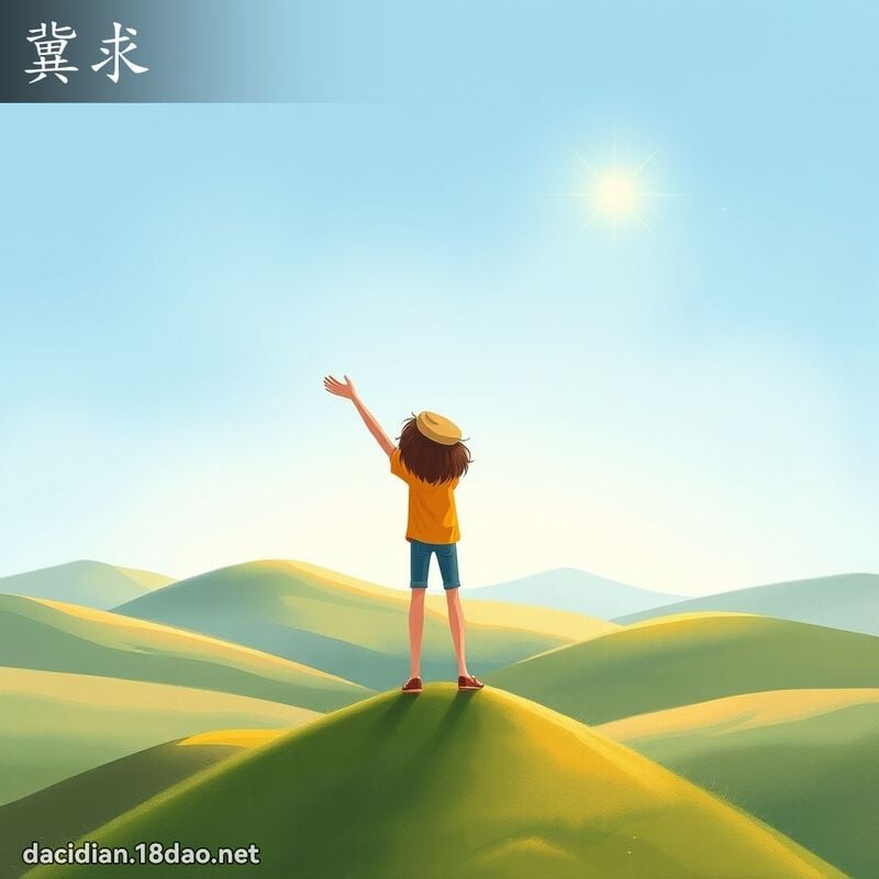 冀求 - 国语大辞典配图